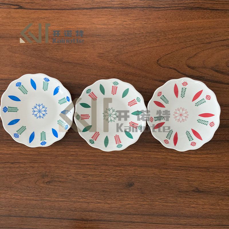 New Arrival Fine Porcelain Underglazing Saucer Wholesale Factory Arabic Coffee Saucer Set Traditional Middle Eastern Ceramic Saucers