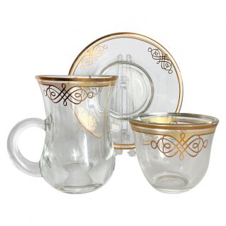 Coffee Tea Set with Glass Material 010