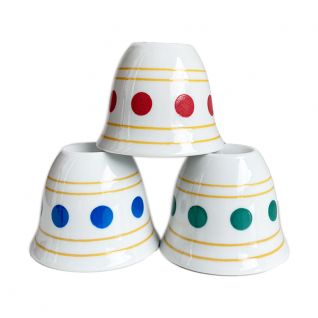  Finjan Style Fine Porcelain Arabic Cawa Cup Finjan Style New Arrival Factory Wholesales Colored Dot Arabic Coffee Cup Eid Traditional Middle Eastern Coffee Cups For Daily Used 050