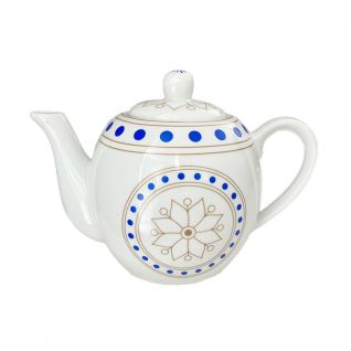 KNT Ceramic Fine Porcelain Tea Pot Deco Traditional Pattern Customized Middle Eastern Arabic Coffee Pot  Modern Arabic Floral Design Teaware Set For Cawa and Tea 002