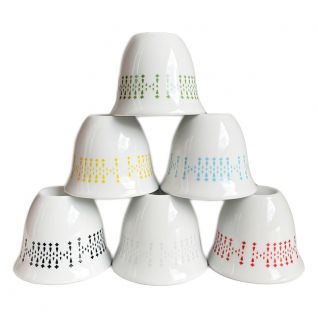 KNTCERAMIC Arabic Finjan Coffee Cup Set Wholesale Small Espresso Shot Cup Middle Eastern Porcelain Gahwa Cup 059